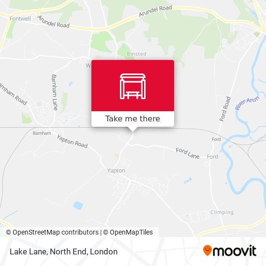 Lake Lane, North End map