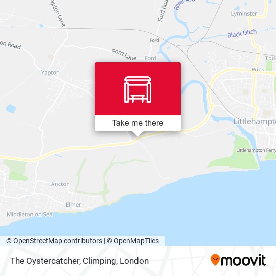 The Oystercatcher, Climping map