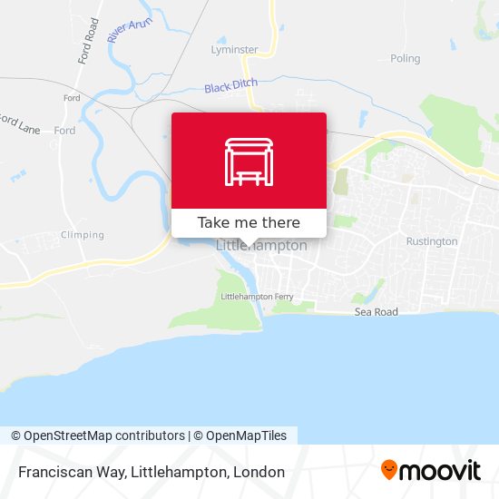 Franciscan Way, Littlehampton map