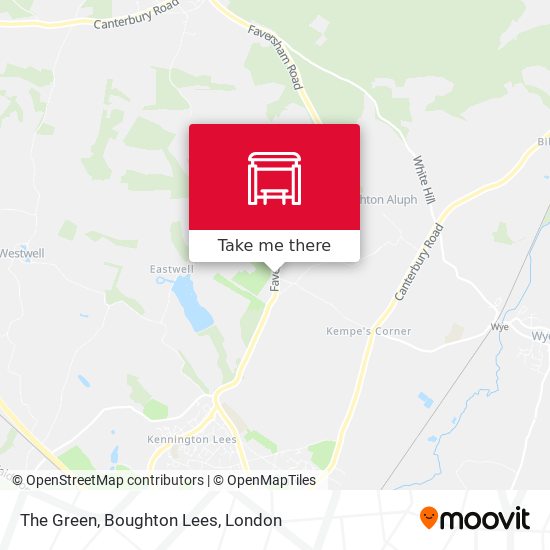 The Green, Boughton Lees map