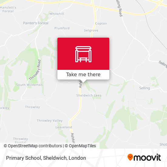 Primary School, Sheldwich map