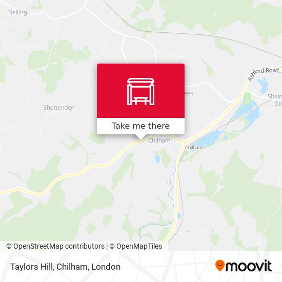 Taylors Hill, Chilham map