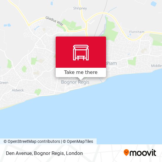 Den Avenue, Bognor Regis map