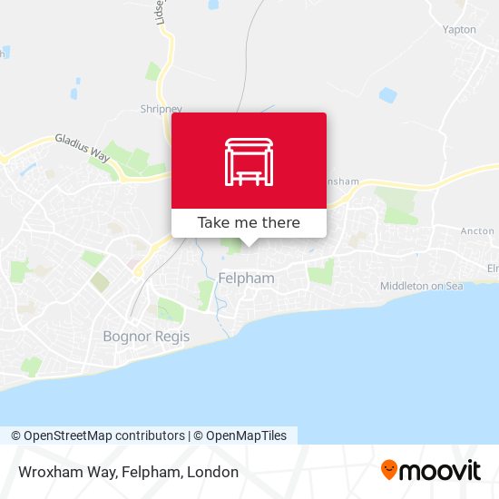 Wroxham Way, Felpham map