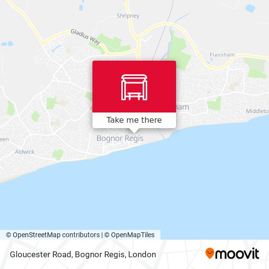 Gloucester Road, Bognor Regis map