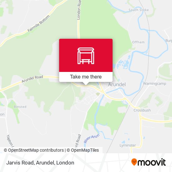 Jarvis Road, Arundel map