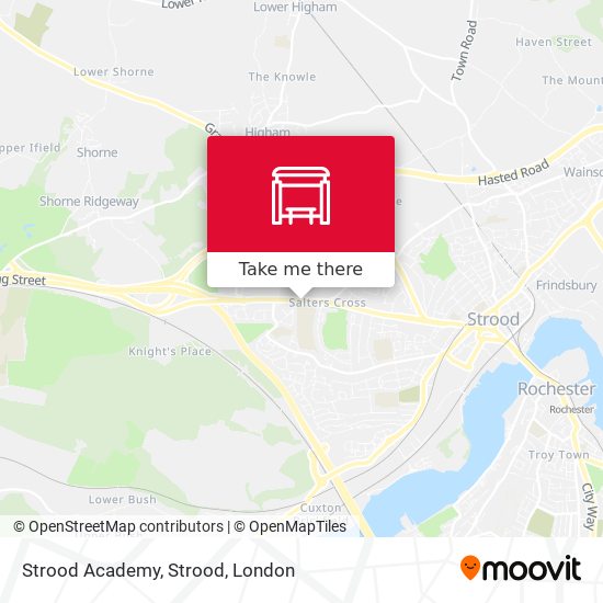 Strood Academy, Strood map