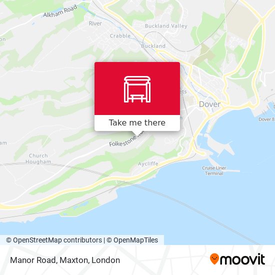 Manor Road, Maxton map