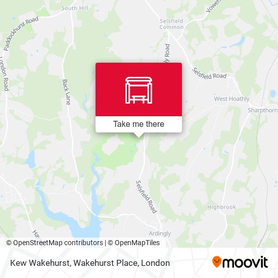 Kew Wakehurst, Wakehurst Place map