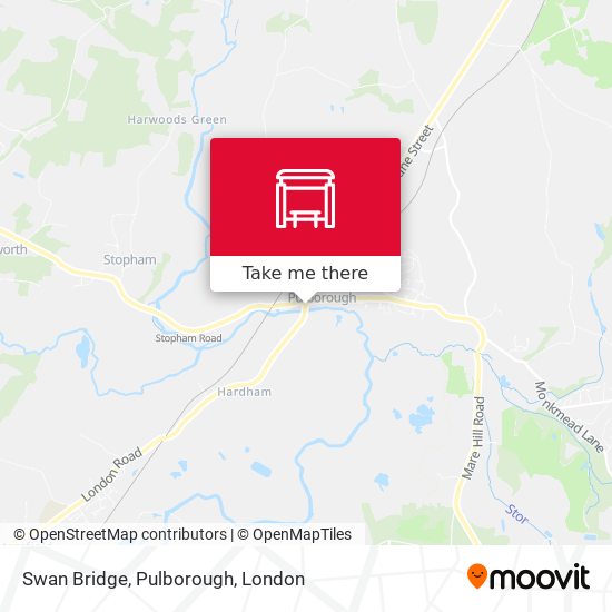 Swan Bridge, Pulborough map