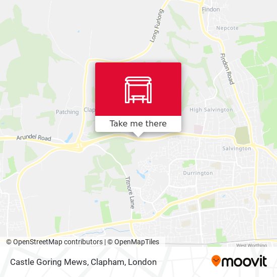 Castle Goring Mews, Clapham map