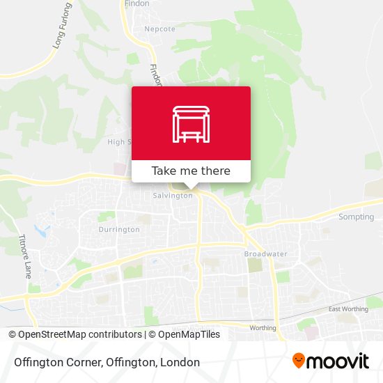 Offington Corner, Offington map