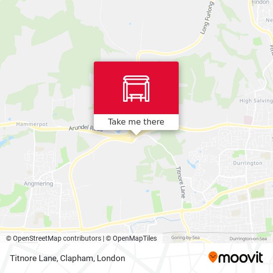Titnore Lane, Clapham map