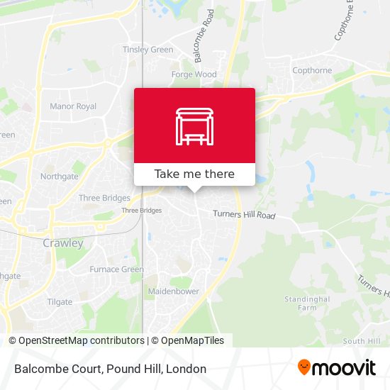 Balcombe Court, Pound Hill map