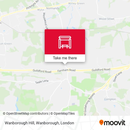 Wanborough Hill, Wanborough map