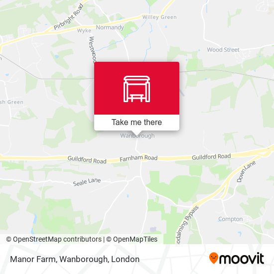 Manor Farm, Wanborough map