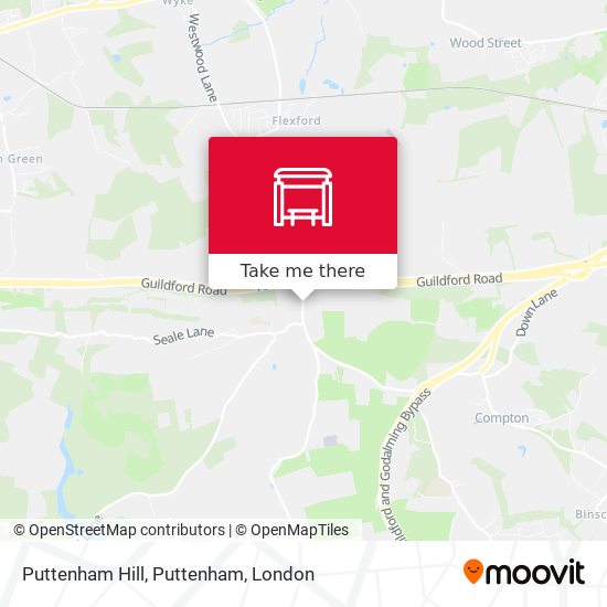 Puttenham Hill, Puttenham map