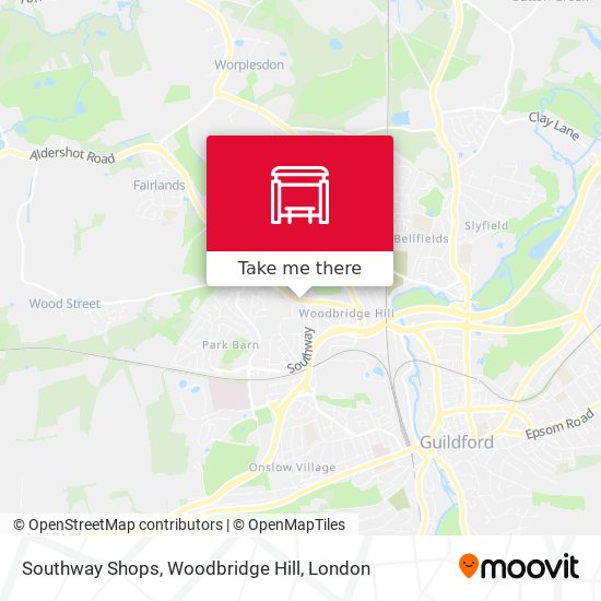 Southway Shops, Woodbridge Hill map