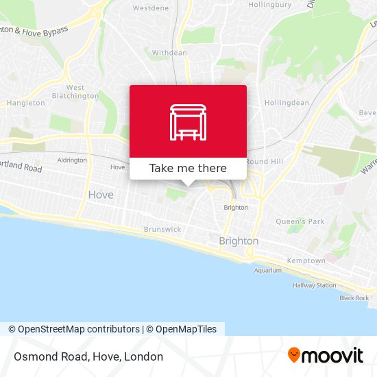 Osmond Road, Hove map