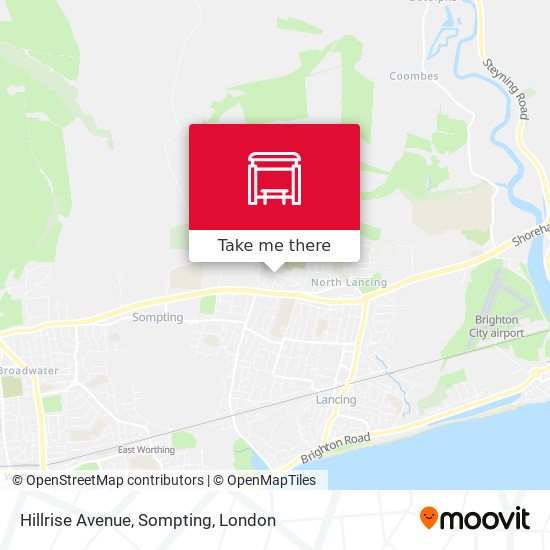 Hillrise Avenue, Sompting map