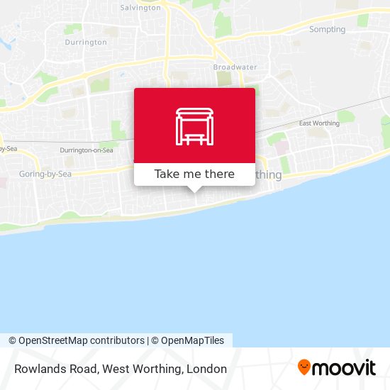 Rowlands Road, West Worthing map