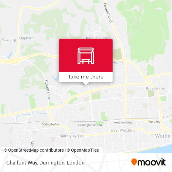 Chalfont Way, Durrington map