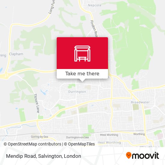 Mendip Road, Salvington map
