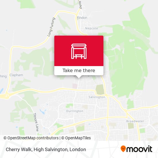 Cherry Walk, High Salvington map