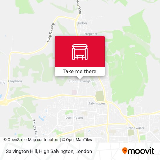 Salvington Hill, High Salvington map