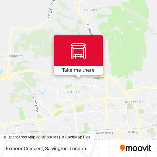 Exmoor Crescent, Salvington map