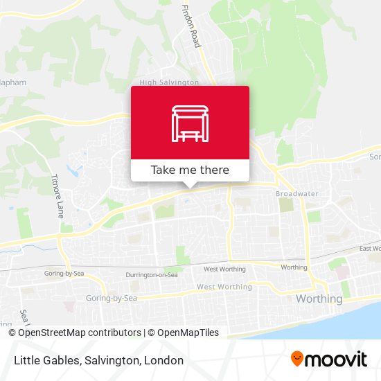 Little Gables, Salvington map