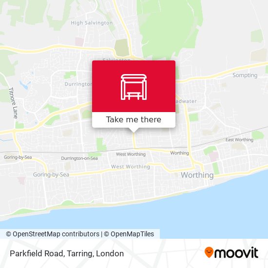 Parkfield Road, Tarring map