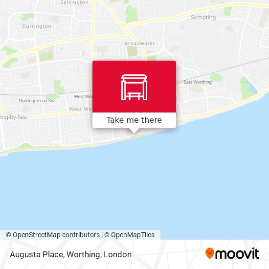 Augusta Place, Worthing map