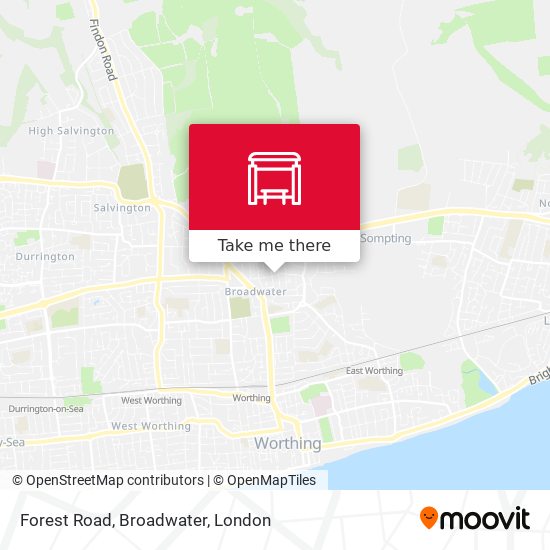 Forest Road, Broadwater map