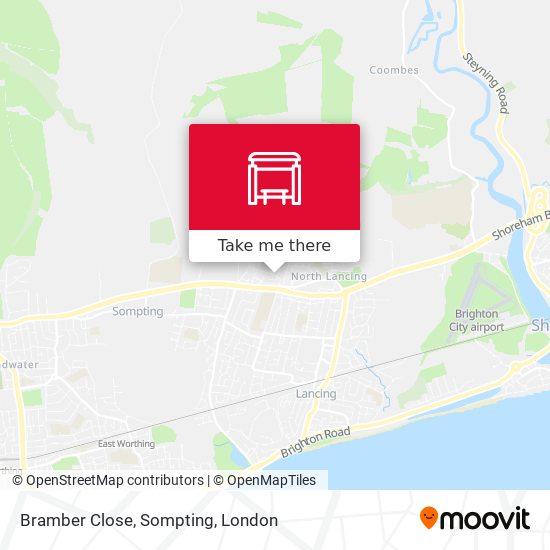 Bramber Close, Sompting map