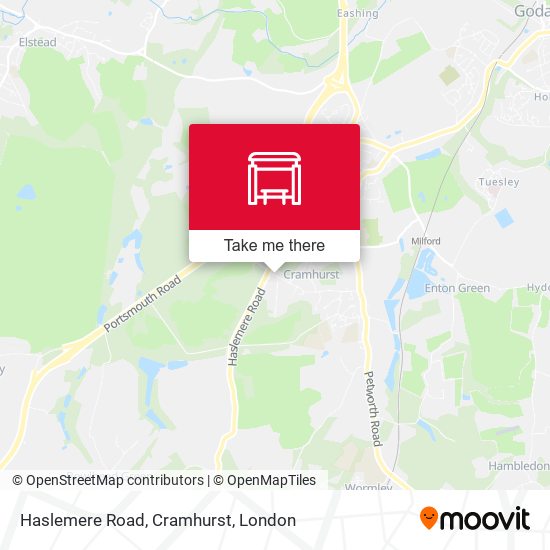 Haslemere Road, Cramhurst map