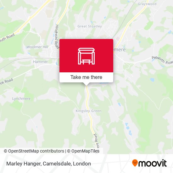 Marley Hanger, Camelsdale map