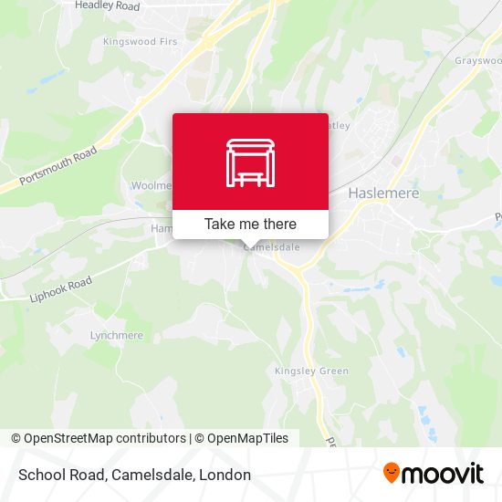 School Road, Camelsdale map