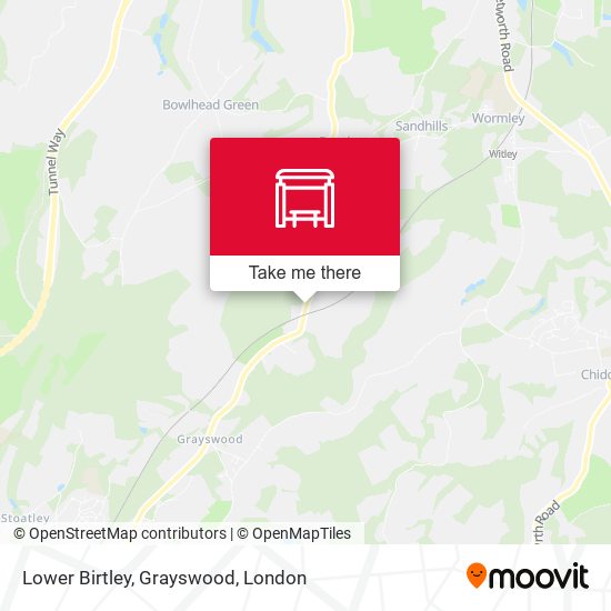 Lower Birtley, Grayswood map