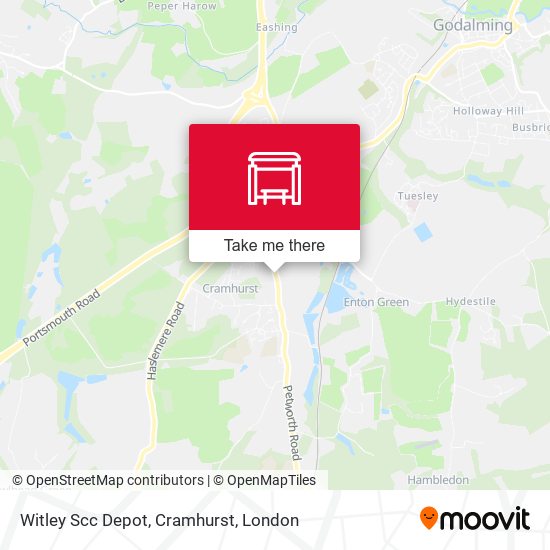 Witley Scc Depot, Cramhurst map