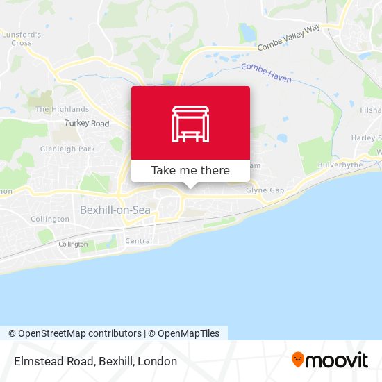 Elmstead Road, Bexhill map