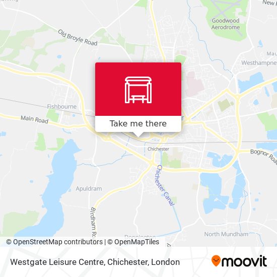 Westgate Leisure Centre, Chichester map