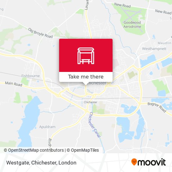 Westgate, Chichester map