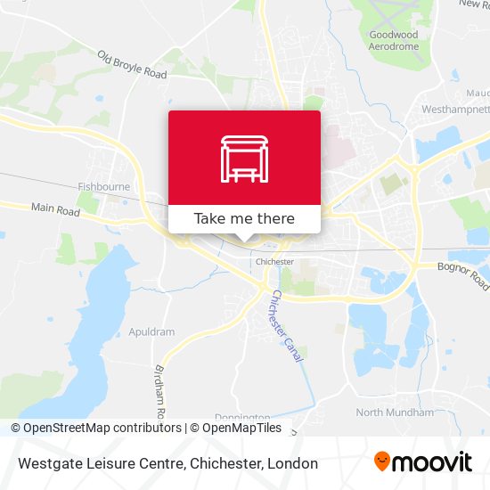 Westgate Leisure Centre, Chichester map
