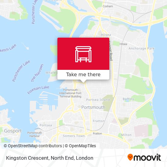 Kingston Crescent, North End map