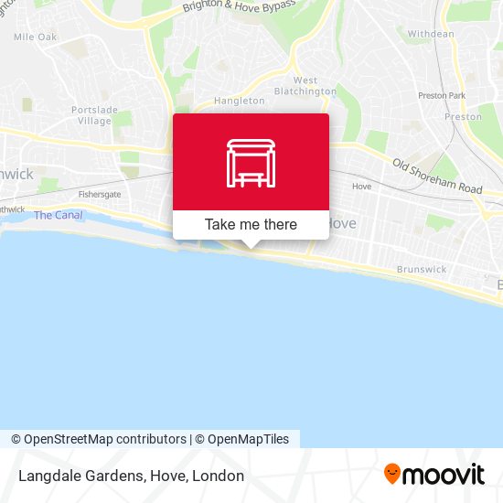 Langdale Gardens, Hove map