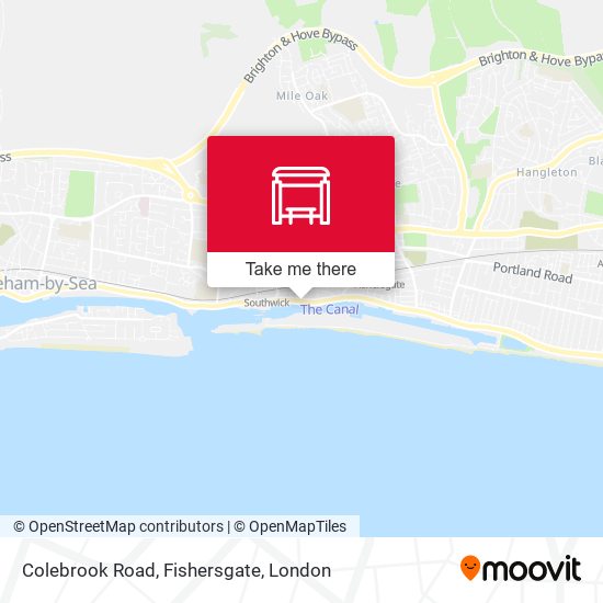 Colebrook Road, Fishersgate map