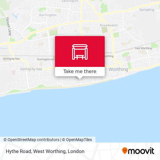 Hythe Road, West Worthing map