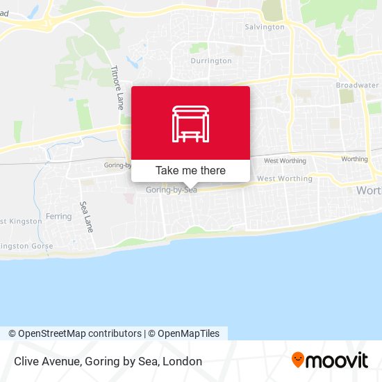 Clive Avenue, Goring by Sea map