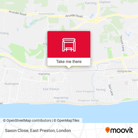 Saxon Close, East Preston map